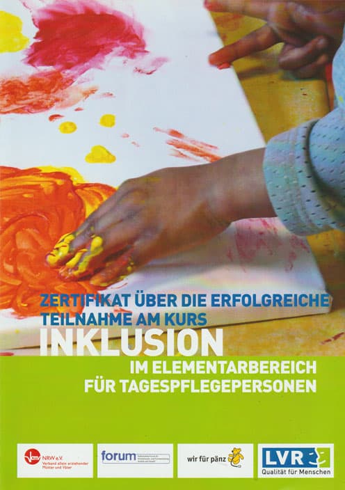 Zertifikat Inklusion